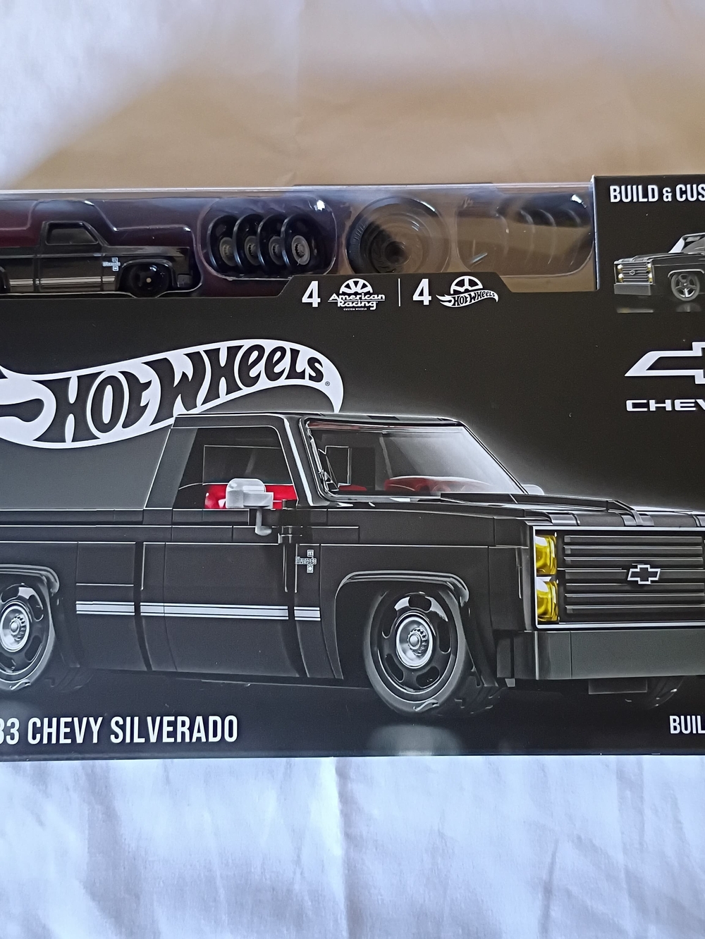 Hot Wheels 83 Chevy Silverado Kids Toy Truck - Black